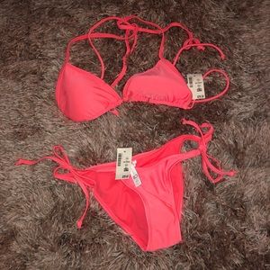 New with tags! Aeropostale bright coral bikini!